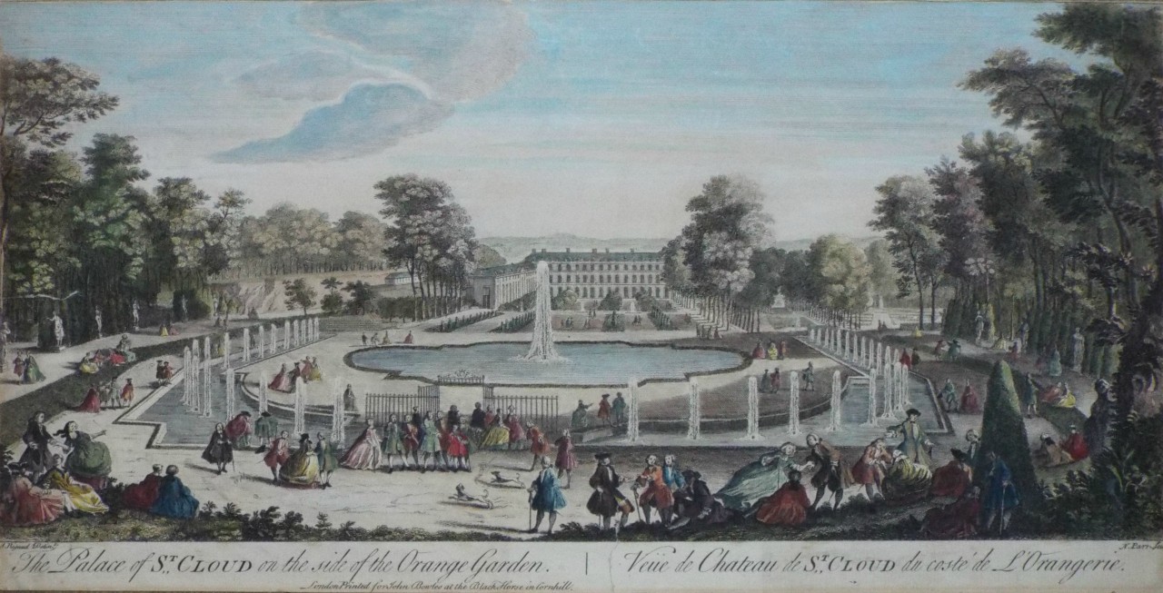 Print - The Palace of St. Cloud on the side of the Orange Garden.
Veue de Chateau de St. Cloud du coste de l'Orangerie. - Parr